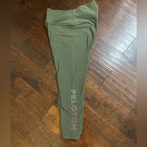 Peloton Green Leggings Stretchy Athletic Wear